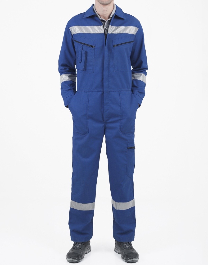 Reflektörlü Cepli Tulum