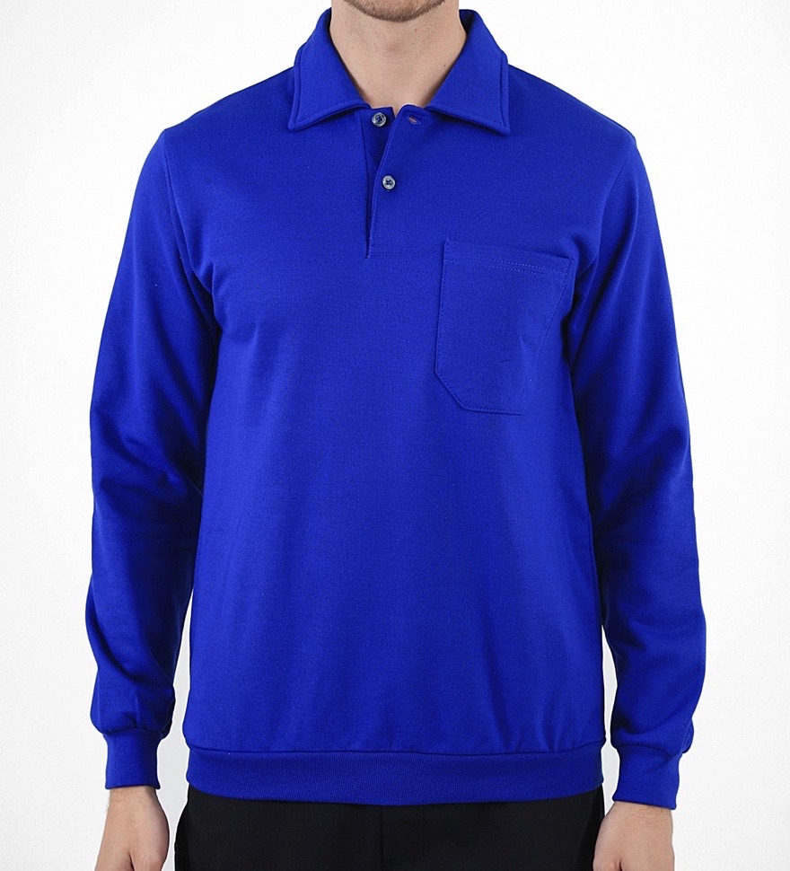 Polo Yaka Cepli Sweatshirt